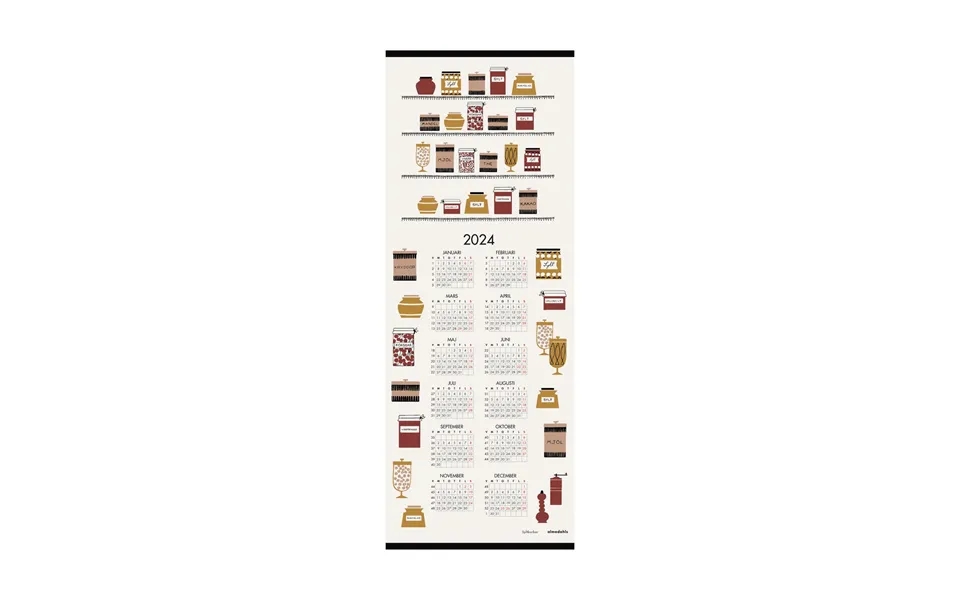 Almedahls Syltjarar Calender 2024 35x90 Cm