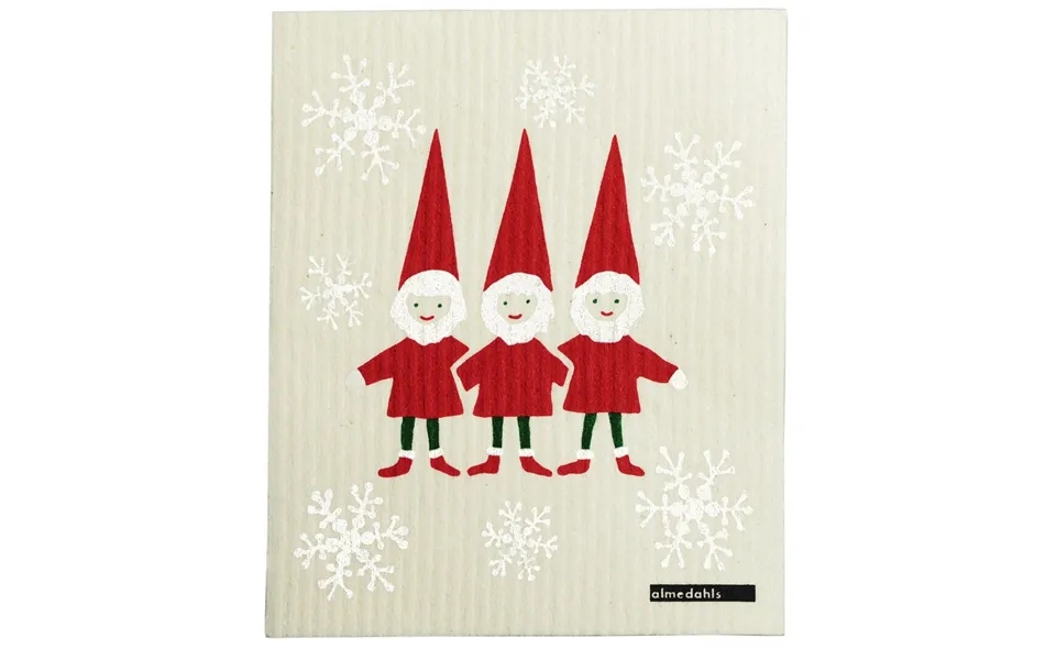 Almedahls Tomtenisse Dishcloth Red