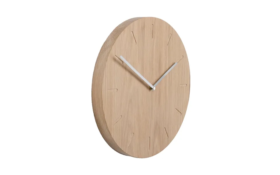 Applicata Watch Out Wall Clock Oak Oak-steel