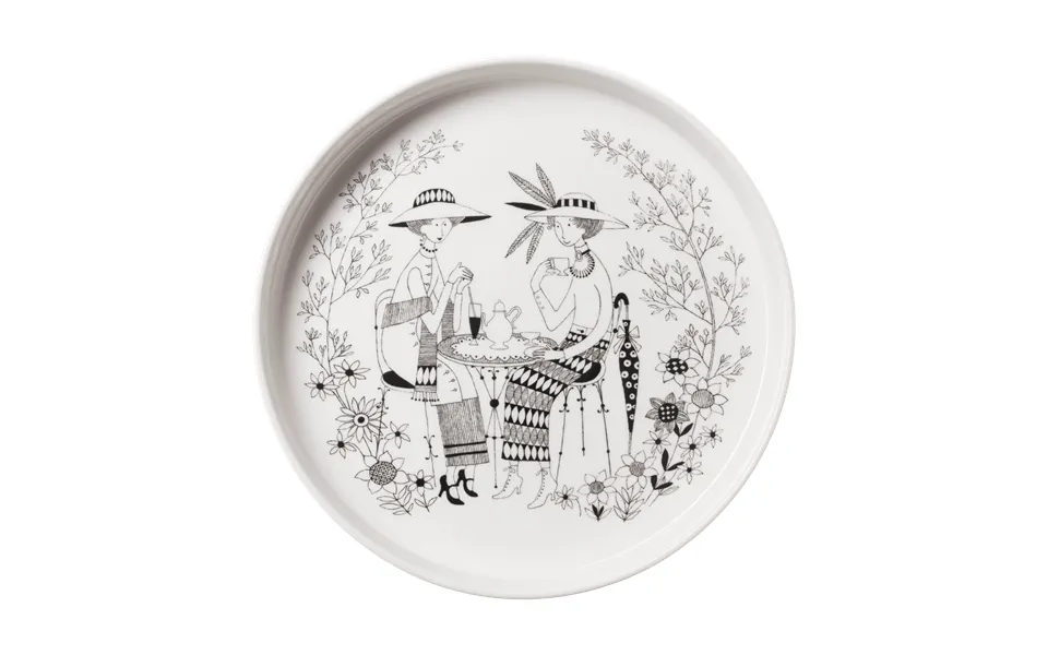 Arabia Emilia Pie Dish Ø28 Cm Black-white