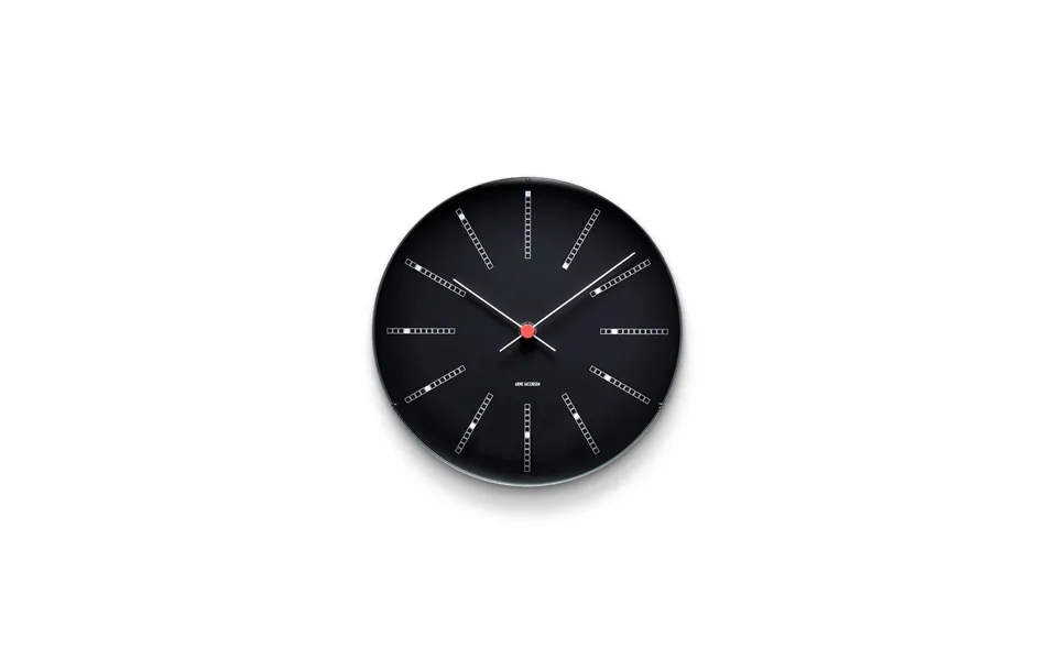 Arne Jacobsen Clocks Aj Bankers Clock Black Ø 21 Cm