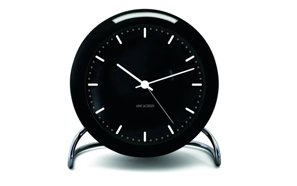 Arne Jacobsen Clocks Aj City Hall Table Clock Black