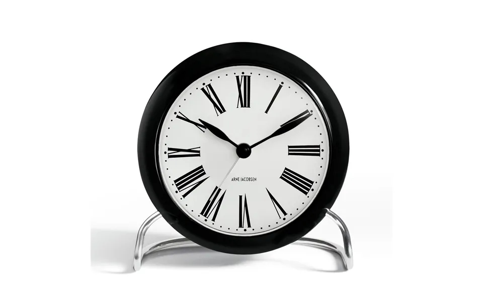 Arne Jacobsen Clocks Aj Roman Table Clock Black