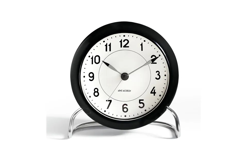 Arne Jacobsen Clocks Aj Station Table Clock Black