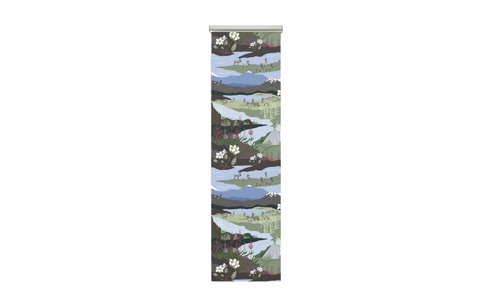 Arvidssons Textil Hiking Panel Curtain 2-pack Green Blue