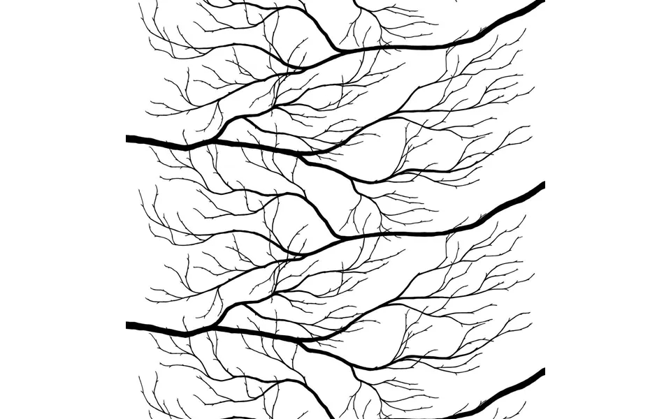 Arvidssons Textil Kvisten Fabric Black-white