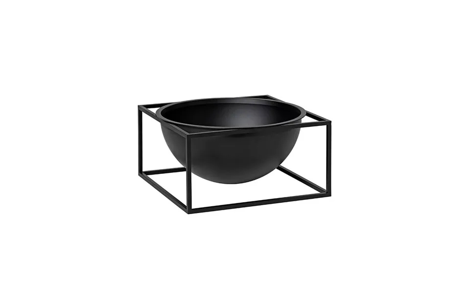 Audo Copenhagen Kubus Bowl Large Low Black