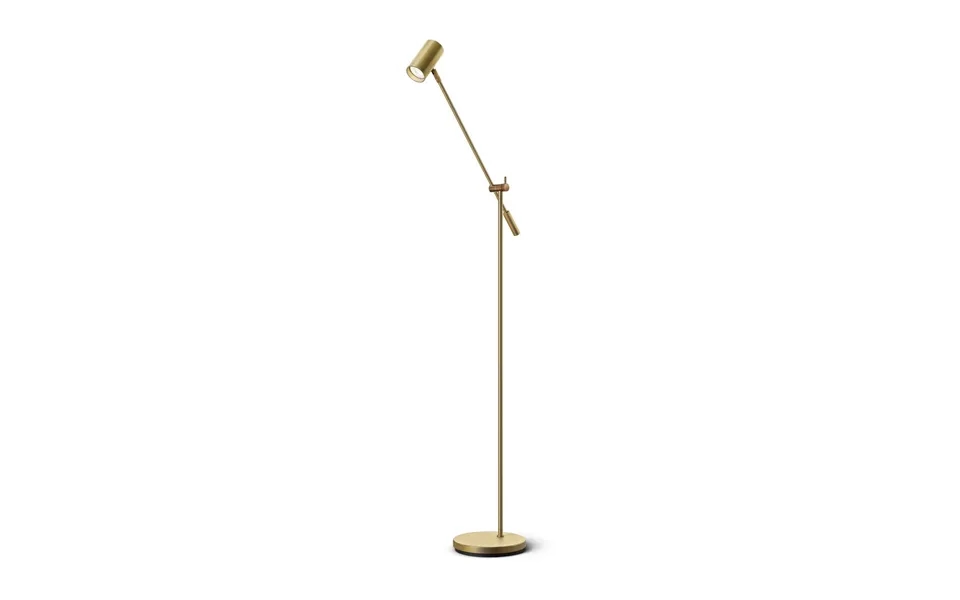 Belid Tyson Floor Lamp Rocker Arm Ø19.8 Cm Matte Polished Brass