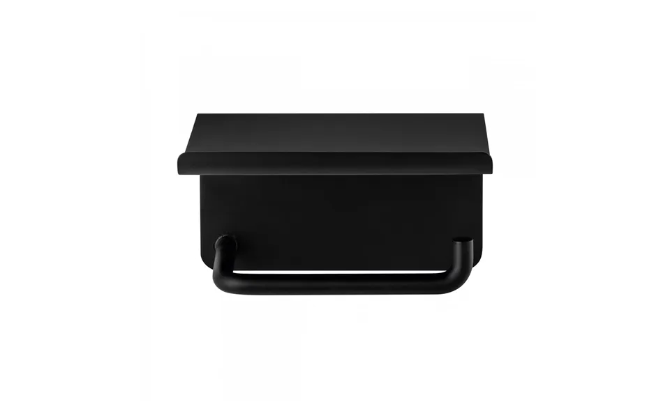 Blomus Modo Toilet Paper Holder With Shelf Black