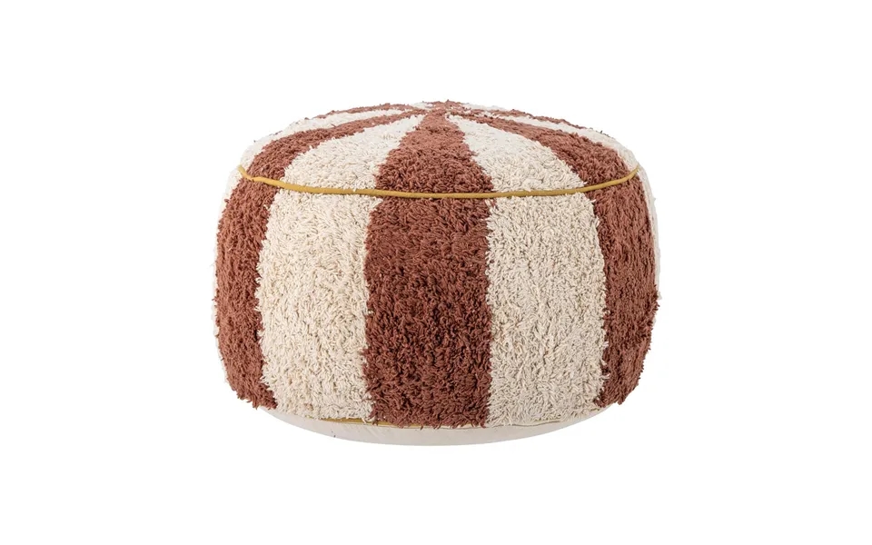 Bloomingville Charoline Pouf Ø44 Cm Brown-white