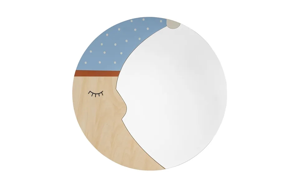 Bloomingville Moony Mirror Ø40 Cm Nature Moon
