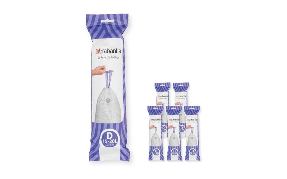 Brabantia Brabantia Perfectfit Bin Bags 120 Bags Model D. 15-20 L