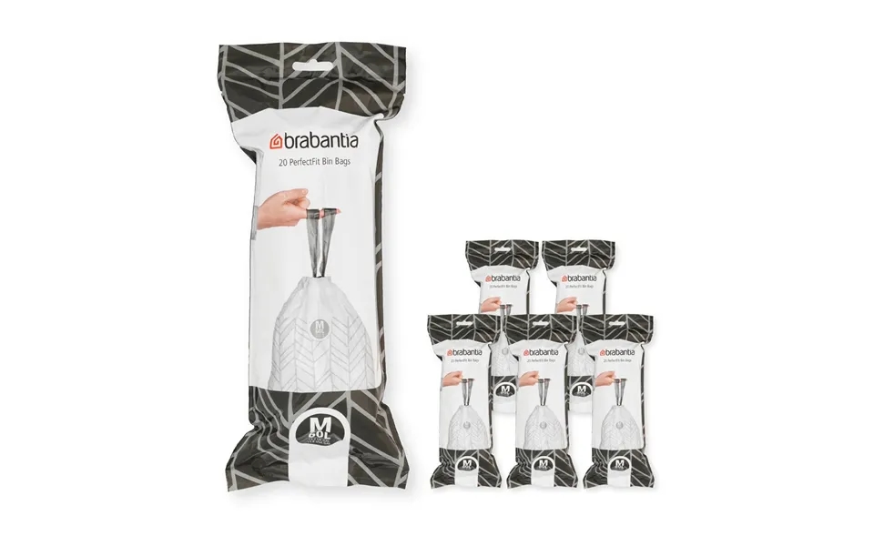 Brabantia Brabantia Perfectfit Bin Bags 120 Bags Model M. 60 L