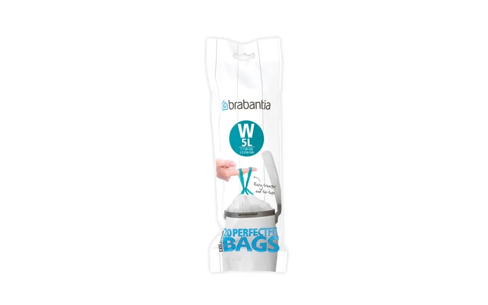 Brabantia Perfectfit Waste Bag W 20 Bags Per Roll 5 L