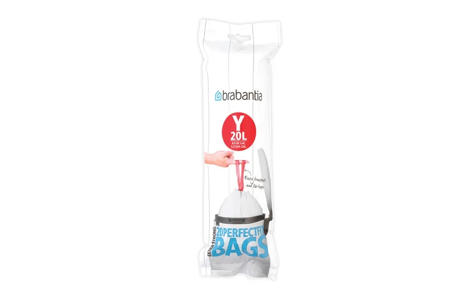 Brabantia Perfectfit Waste Bag Y 20 Bags Per Roll 20 L