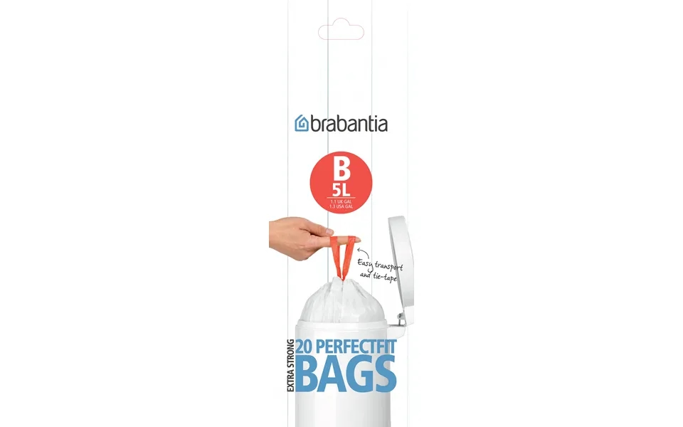 Brabantia Waste Bags B - 5ltr 20 Bags Roll 5 L