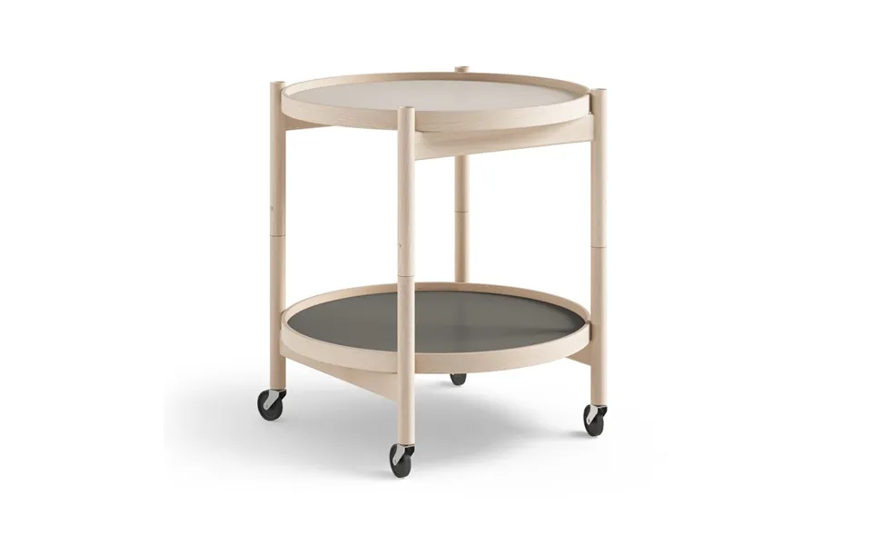 Brdr. Krüger Bølling Tray Table Model 50 Stone - Untreated Beech Stand