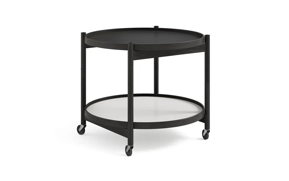 Brdr. Krüger Bølling Tray Table Model 60 Base - Black Lacquered Oak Stand