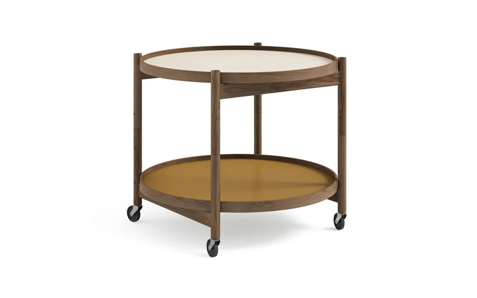 Brdr. Krüger Bølling Tray Table Model 60 Sunny - Smoke Oiled Oak Stand