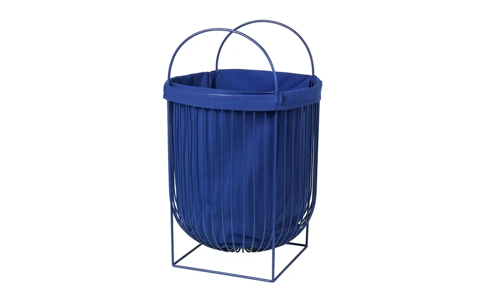Broste Copenhagen Arild Laundry Basket Spectrum Dark Blue