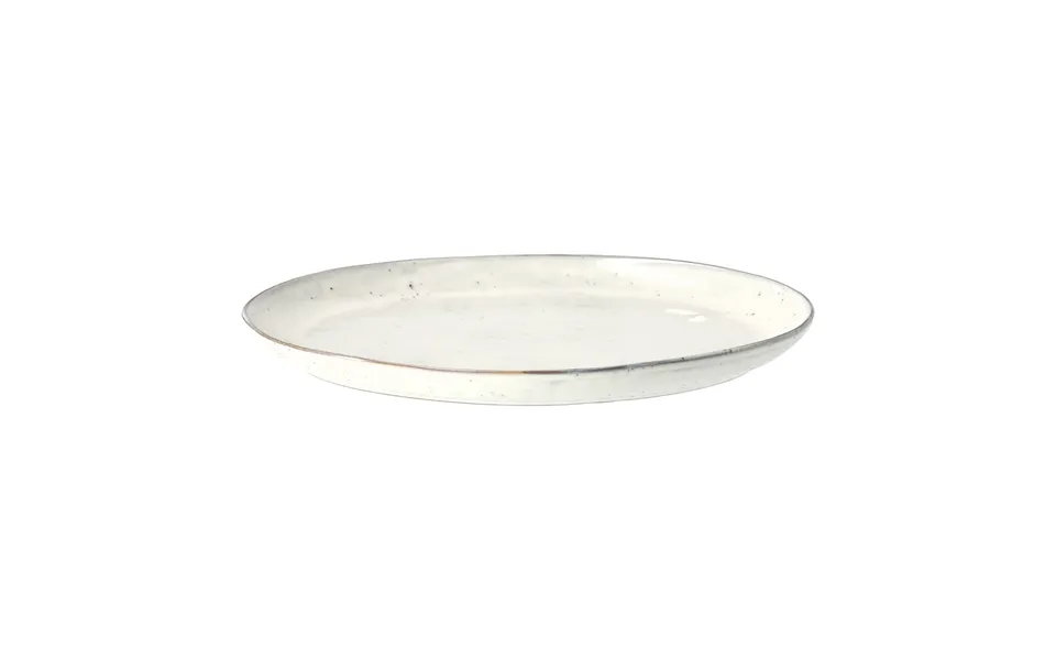 Broste Copenhagen Nordic Sand Oval Serving Platter 26.5x35.5 Cm