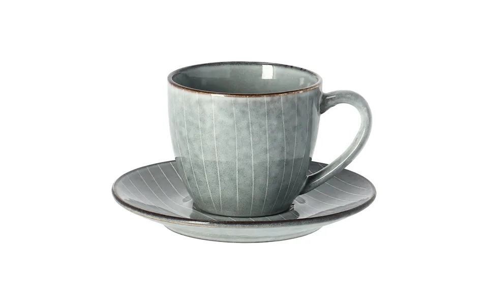 Broste Copenhagen Nordic Sea Cup With Saucer 8.8 Cm
