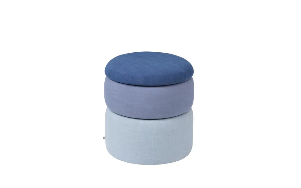 Broste Copenhagen Pond Pouffe 42 Cm Blue Shades