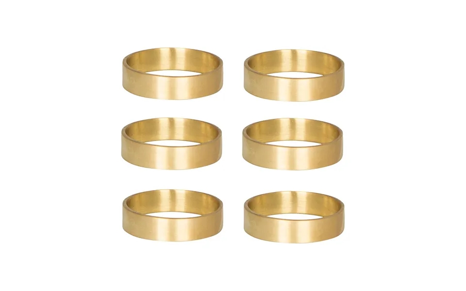 Broste Copenhagen Ring Napkin Ring 6-pack Matte Brass