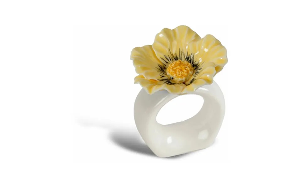 Byon Poppy Napkin Ring 2-pack Beige