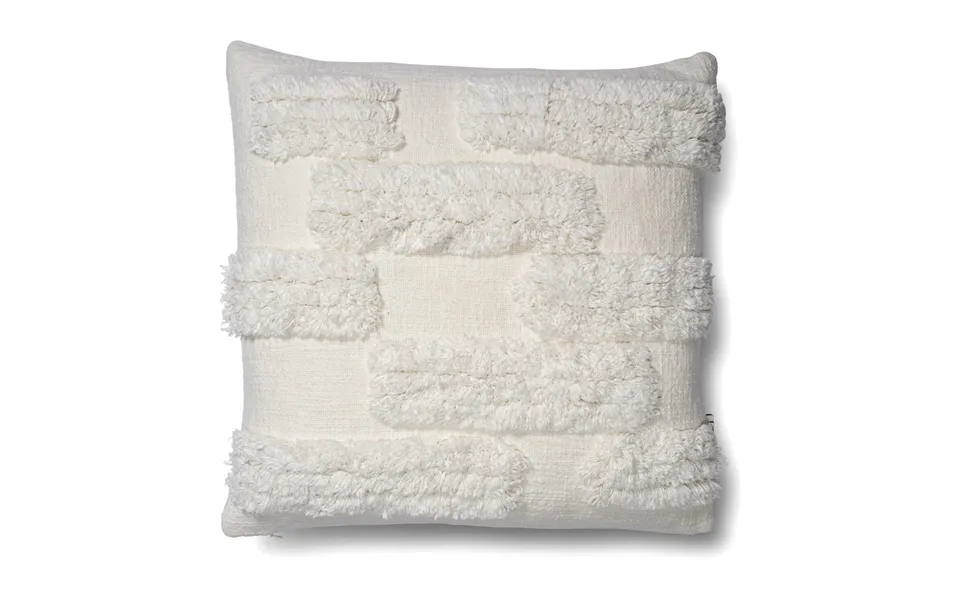 Classic Collection Bricks Cushion Cover 50x50 Cm White