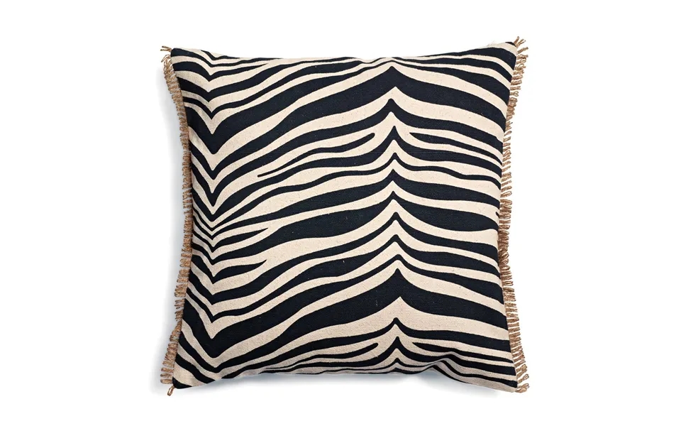 Classic Collection Zebra Cushion 50x50 Cm Black