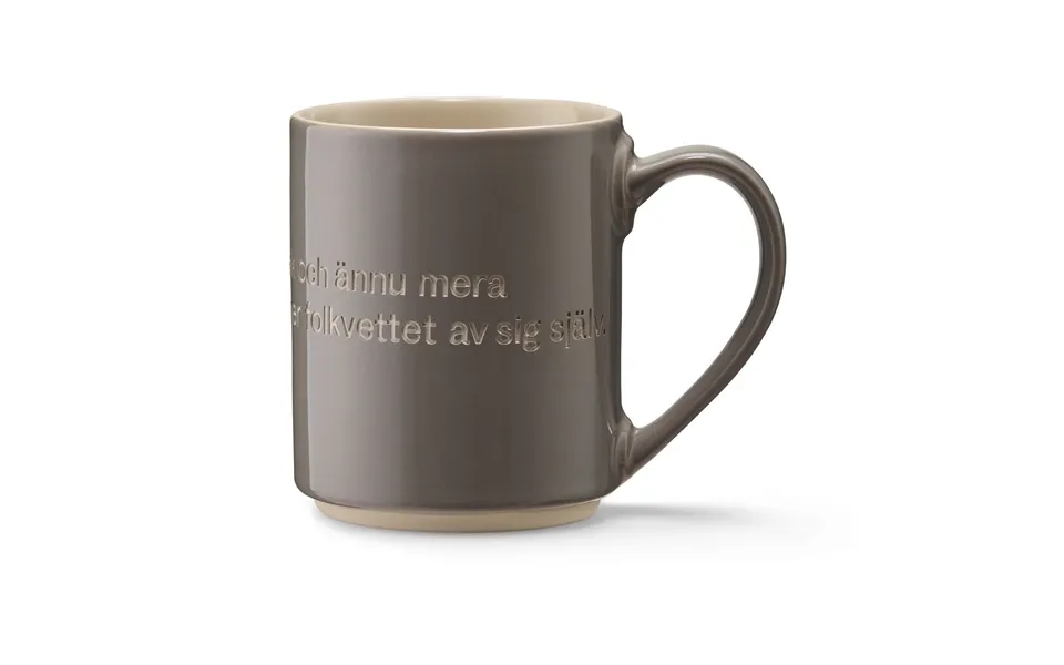 Design House Stockholm Astrid Lindgren Mug - Give The Children Love Grey-swedish
