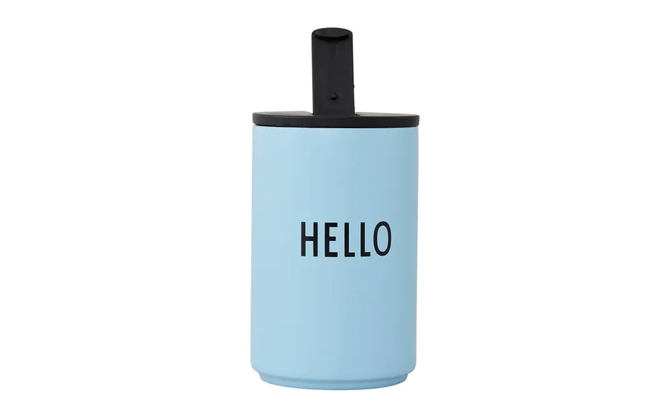 Design Letters Design Letters Thermal Mug Light Blue-hello