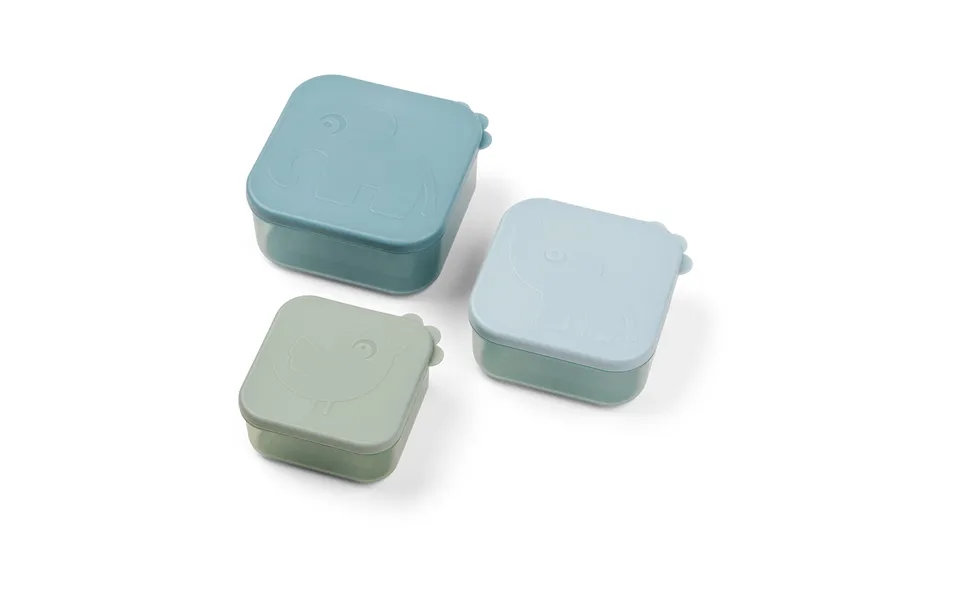 Done By Deer Deer Friends Lunchbox 3 Pieces Blue