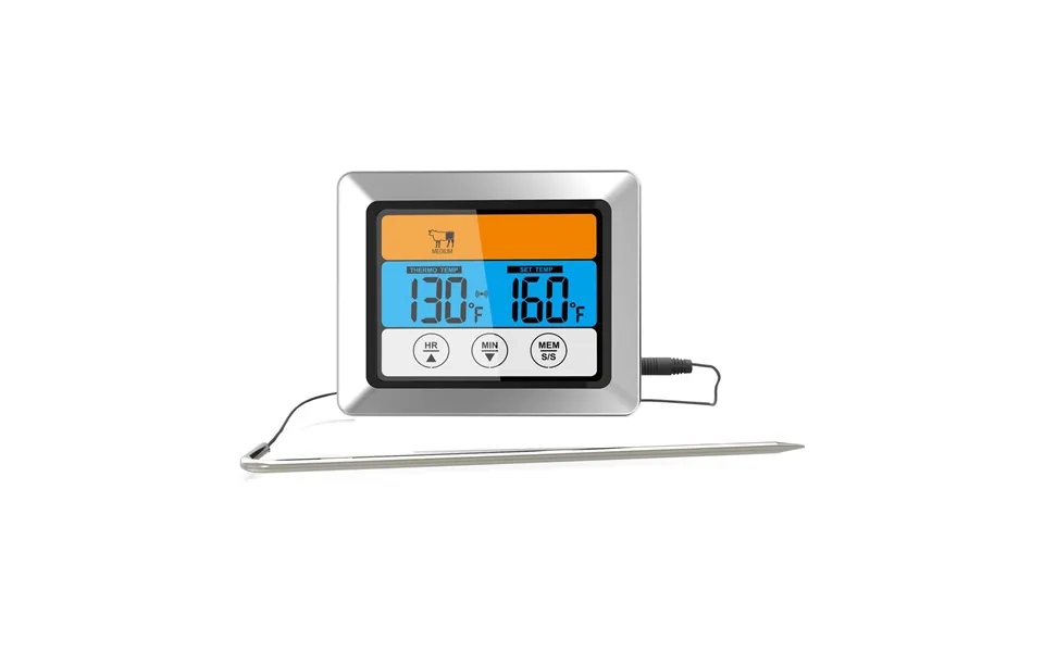 Dorre Grad Steak Thermometer Digital With Cable Silver