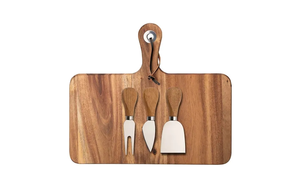 Dorre Oline Cheese Tray Acacia 4 Pieces 26x29 Cm