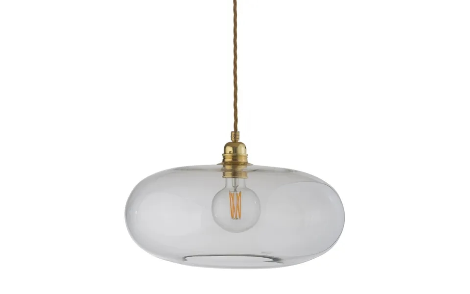 Ebb & Flow Horizon Ceiling Lamp Ø 36 Cm Clear Gold-coloured Cord