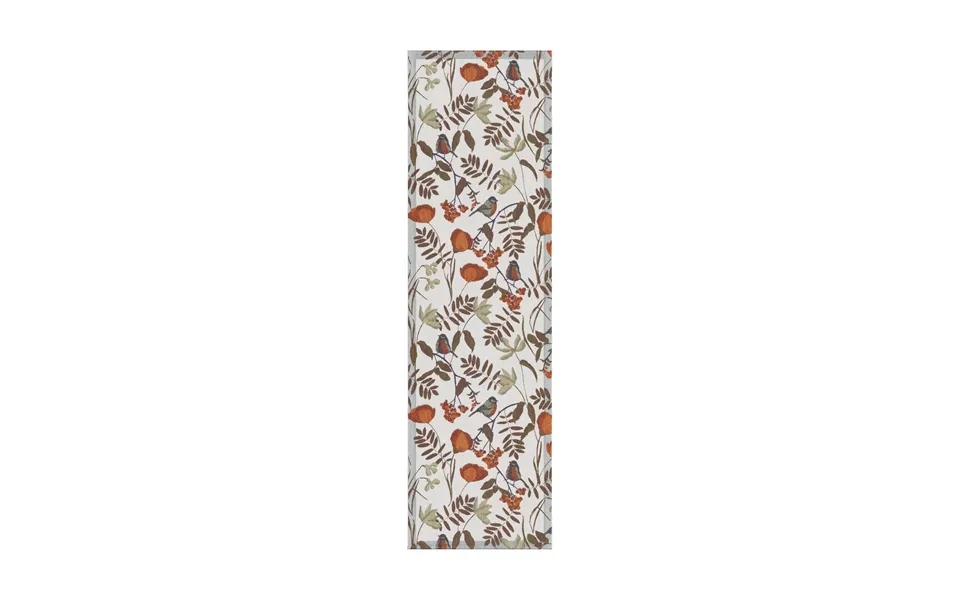 Ekelund Linneväveri Fåglabäck Table Runner 35x120 Cm Brown