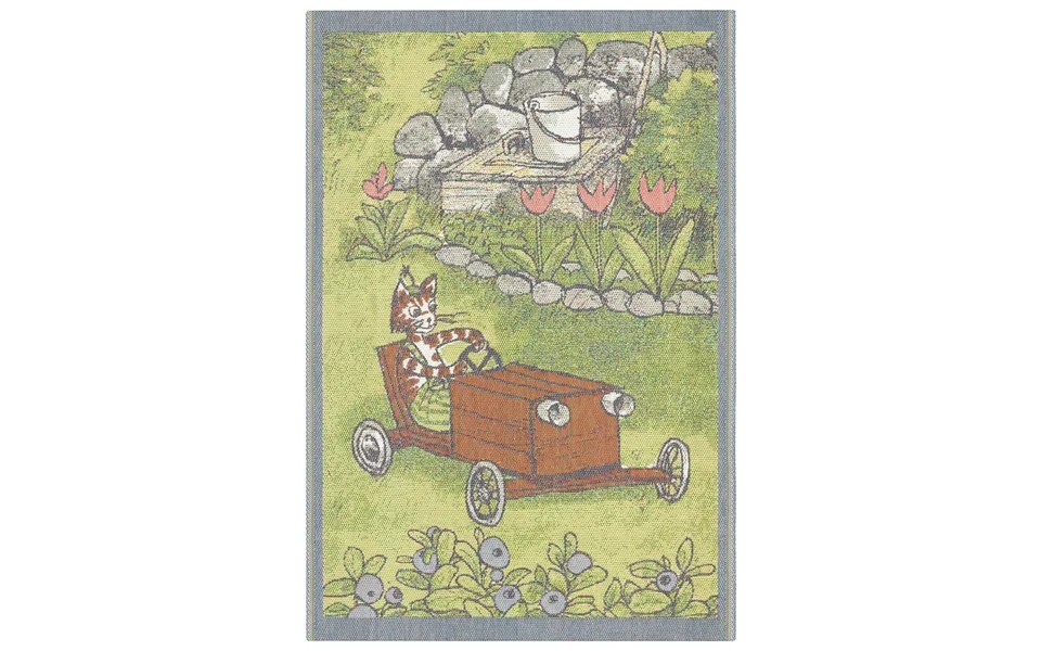 Ekelund Linneväveri Pettson & Findus Children's Blanket Kit Car