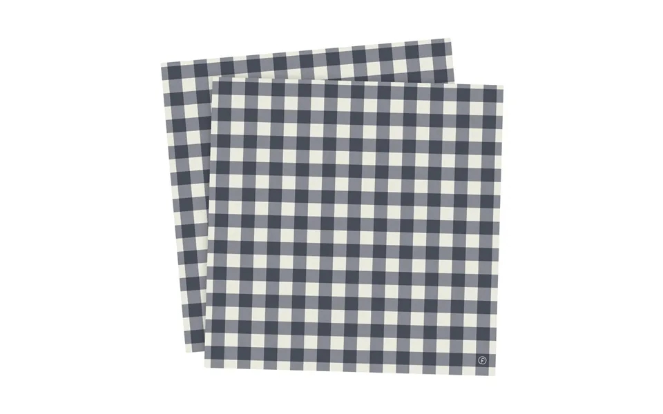 Ernst Ernst Napkin Checkered 33x33 Cm 20-pack Blue-light Grey