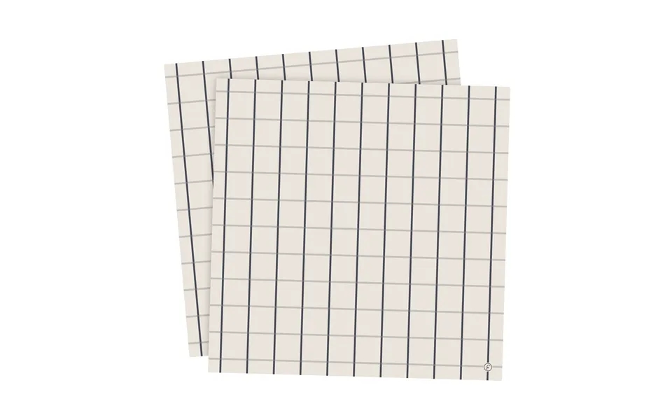 Ernst Ernst Napkin Large Checkered 33x33 Cm 20-pack Beige-blue