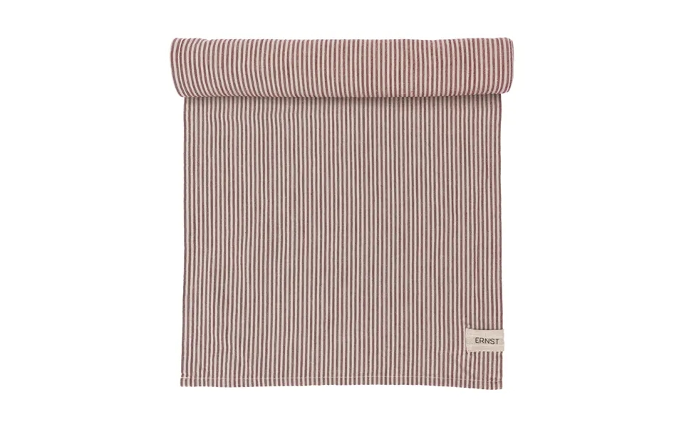 Ernst Ernst Table Runner Striped 45x150 Red-beige