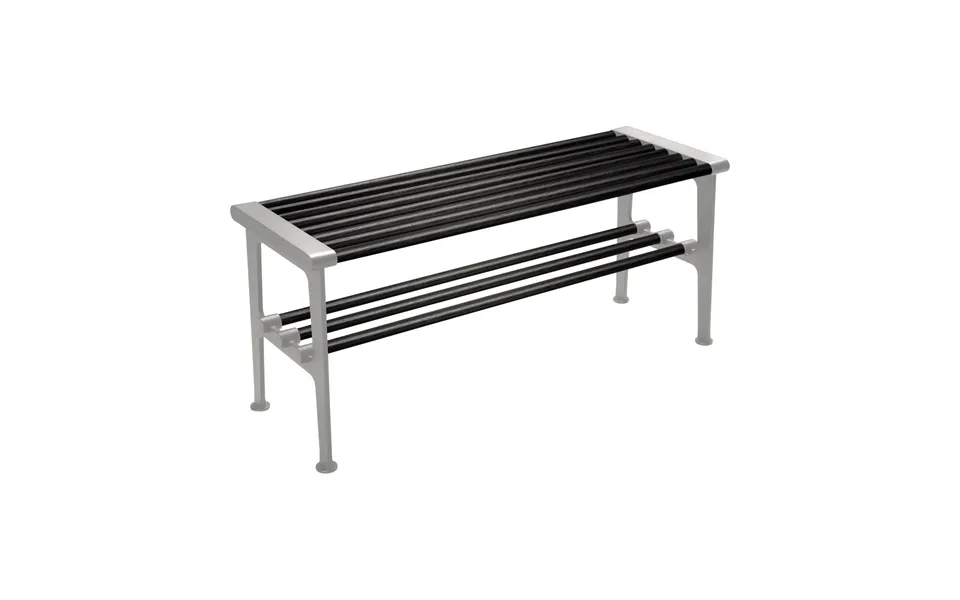 Essem Design Nostalgi Bench 100 Cm Black Stained Oak-aluminium