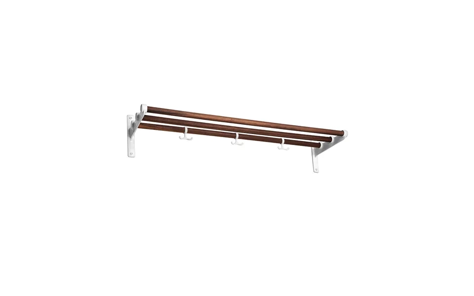 Essem Design Nostalgi Shoe Or Hat Shelf Walnut - White Stand