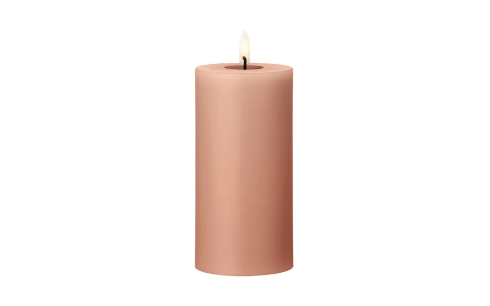 Ester & Erik Ester & Erik Pillar Candle Led 20 Rosy Caramel - 15 Cm