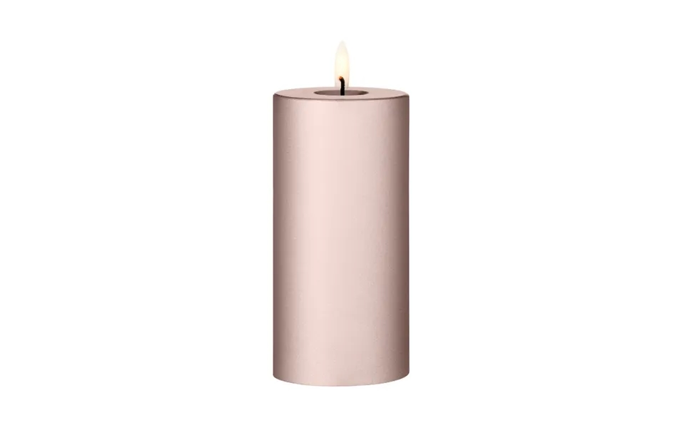 Ester & Erik Ester & Erik Pillar Candle Led 94 Champagne Metallic - 15 Cm