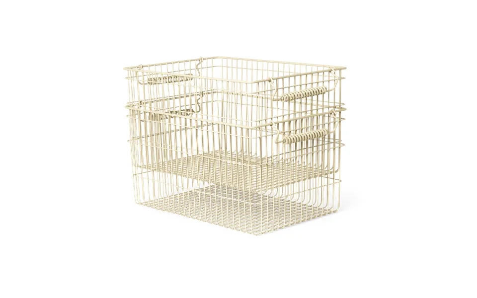 Ferm Living Cala Stackable Basket 2-pack Cashmere