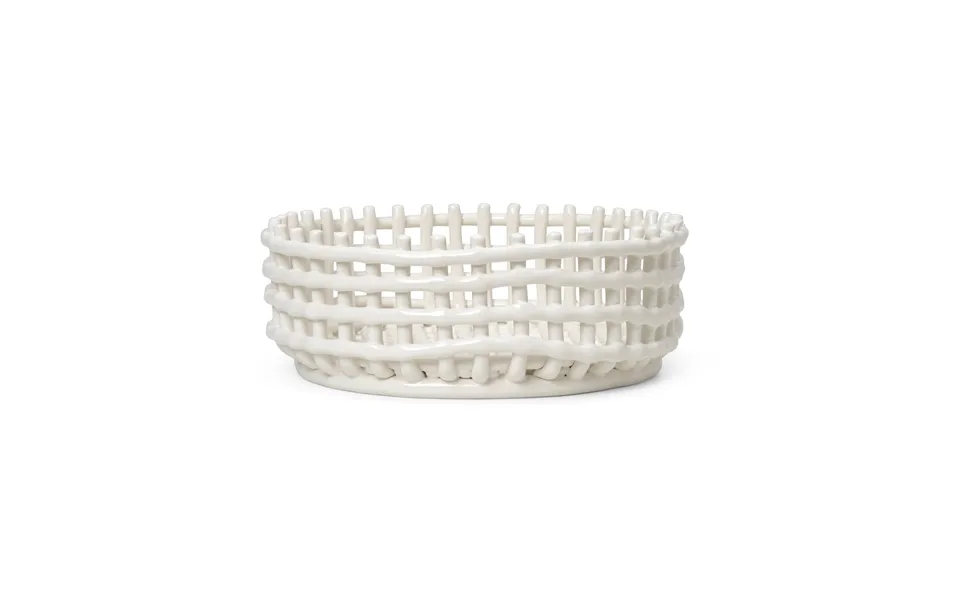 Ferm Living Ceramic Braided Bowl Off-white