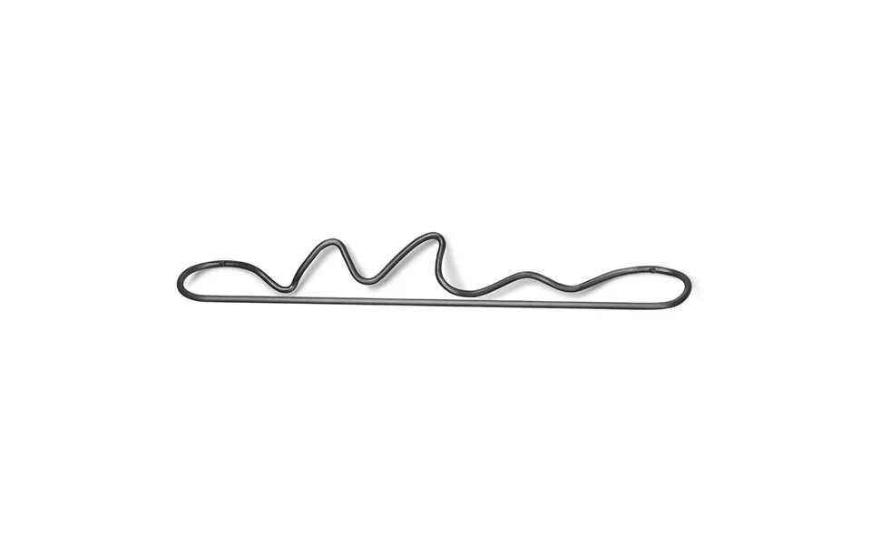 Ferm Living Curvature Towel Hanger Black Brass