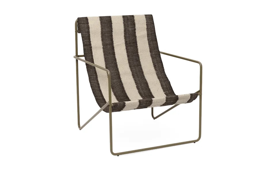 Ferm Living Desert Lounge Chair Olive - Off-white